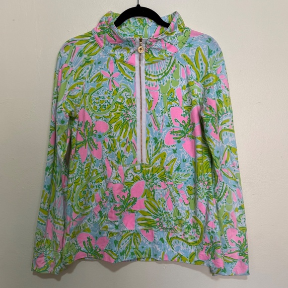 Lilly Pulitzer Skipper Popover Coconut Jungle Jacket in Size M - Picture 2 of 7
